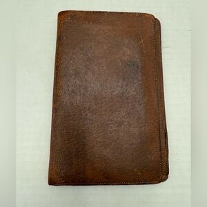 Vintage Abercrombie & Fitch Leather Bi-Fold Wallet Made in England As Found